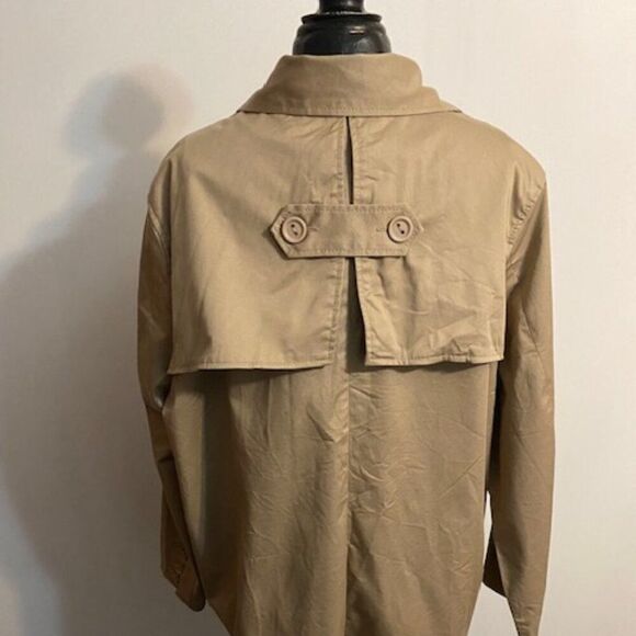 New Directions Khaki Trench coat, size 2X - Picture 3 of 4